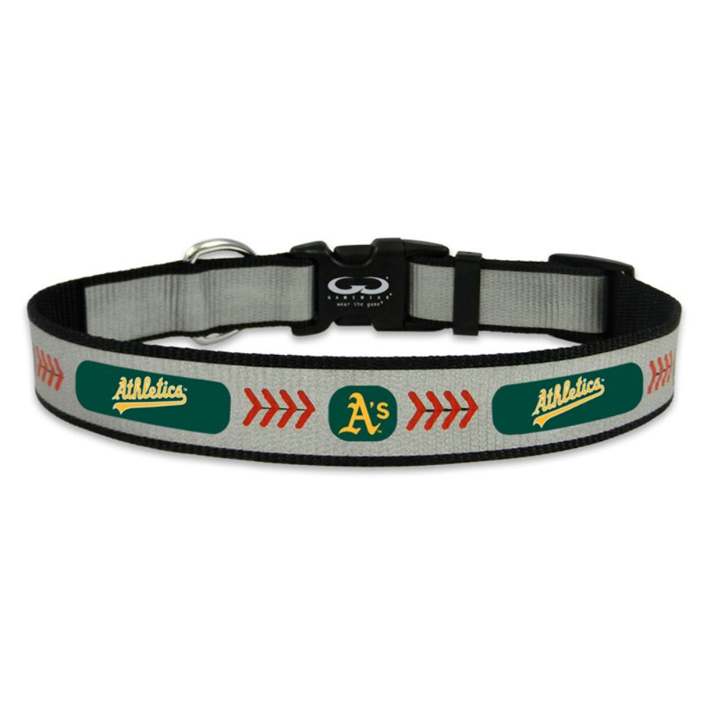 MLB Oakland Athletics Baseball Pet Collar, Large, Reflective