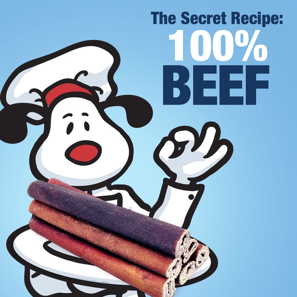 ValueBull USA Collagen Sticks for Dogs, 6 Inch Thick Chews, Natural Long-Lasting Dog Treats, 25 Count - Supports Joints, Skin &