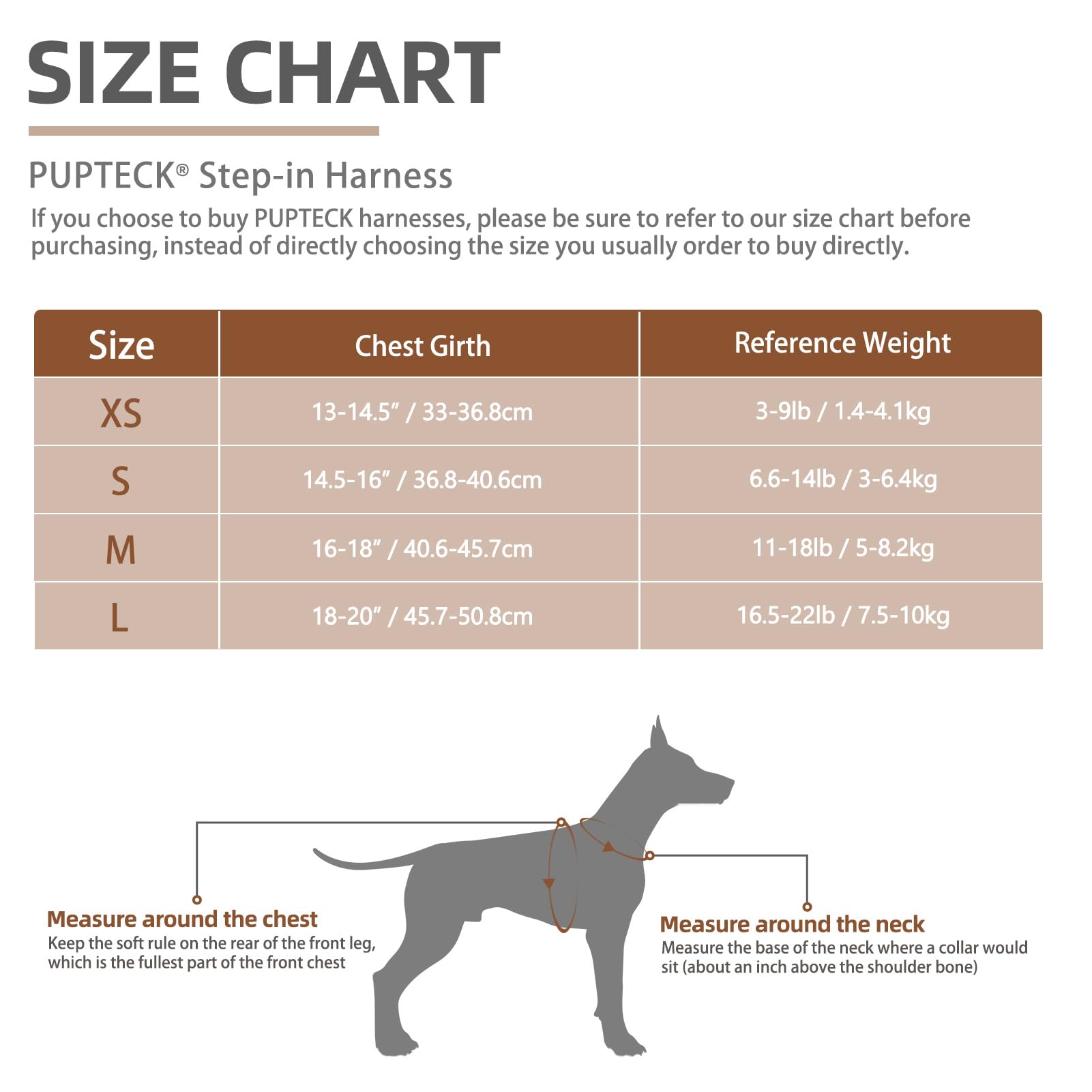 Pupteck Dog Harness And Leash Set For Small Medium Dogs No Pull Step-In Soft Mesh Puppy Cat Vest Harnesses Reflective At Night, Plaid Pattern Beige S