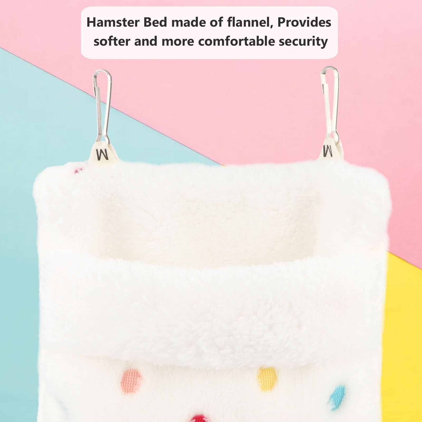 Reshiho Sugar Glider Sleeping Pouch Bag, Warm Hamster Hammock Pouch Sack Small Pet Hanging Bed For Hamster Rat Hedgehog Squirrel