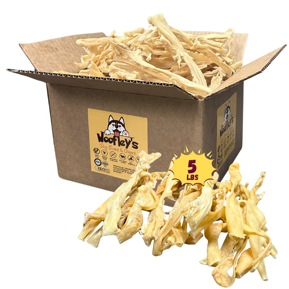 Lamb Cheek Strips  5 LB  Beef Cheek Dog Chews  No Hide Bones for Dogs