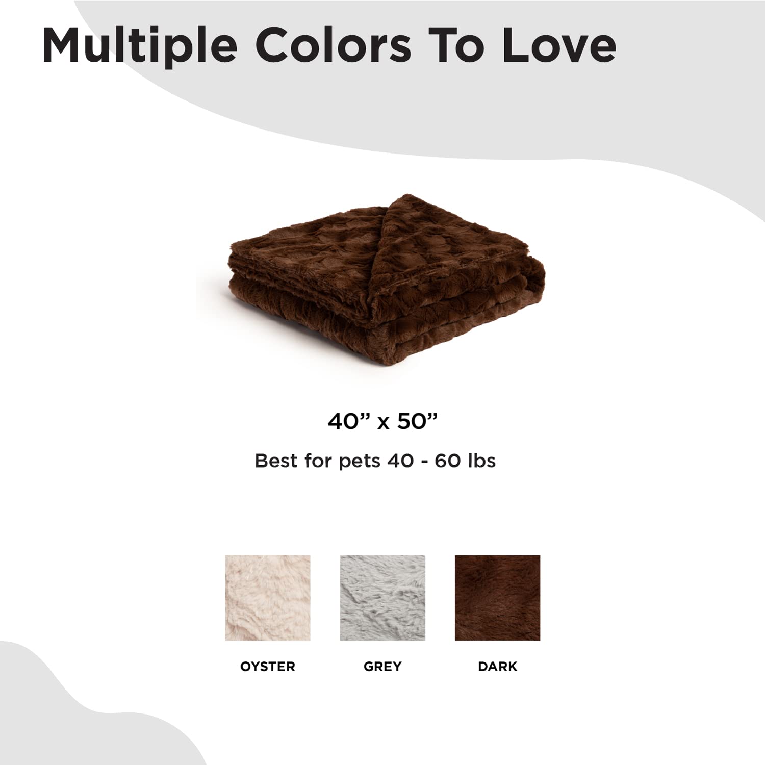 Best Friends By Sheri Calming Cat And Dog Throw Blanket In Lux Fur Car Travel Sofa Cover Floor Crates For Pets Up To 60 Lbs 40'X50' Dark Chocolate