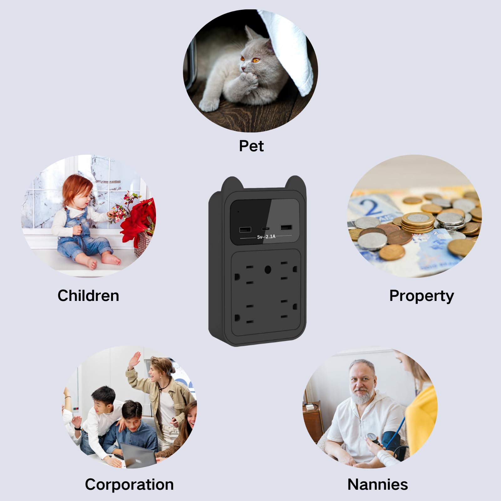 LUOHE Security Indoor Camera Portable Devices (Android/iOS)/4MP Cameras for Home Security Wireless WiFi/Puppy Camera with 24/7 L