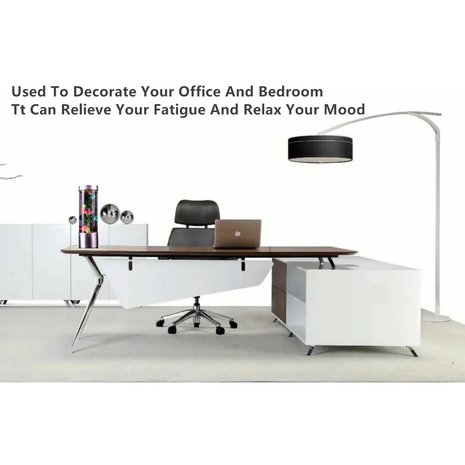 Impcenst Bubble Fish Lamp, Led Aquarium Sensory Light, 15Ft Colorful Bubble Tube For Bedroom, Kids Room, Living Room, Party