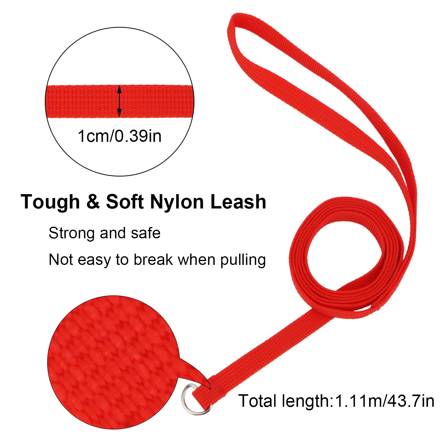 Hypeety 6 Pcs Bulk Pack Slip Leads Dog Pet Grooming Kennel Small Animal Control Shelter Lead Leash