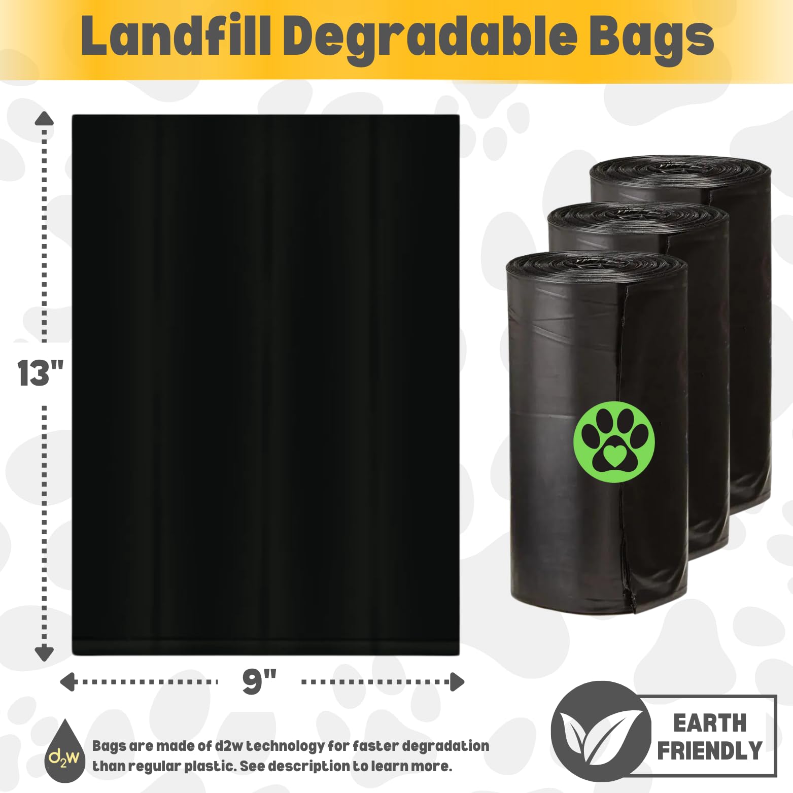 Dog Poop Biodegradable Black Bags With Dispenser (700 Bags) Eco-Friendly Doggy Poop Bags Pickup Bag 35 Refill Rolls Eco Dog Wast