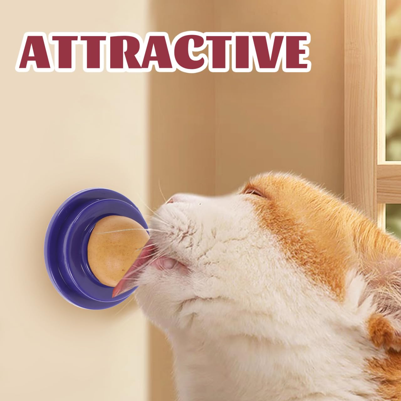 SUPVOX 2Pcs Catnip Sugar Candy Balls for Cats - Edible Cat Snacks, Kitten Treats, Helps Digestion, Playful Energy Balls with Dee