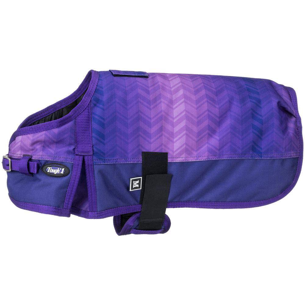 Tough 1 1200D Deluxe Chevron Dog Blanket XXS Purple
