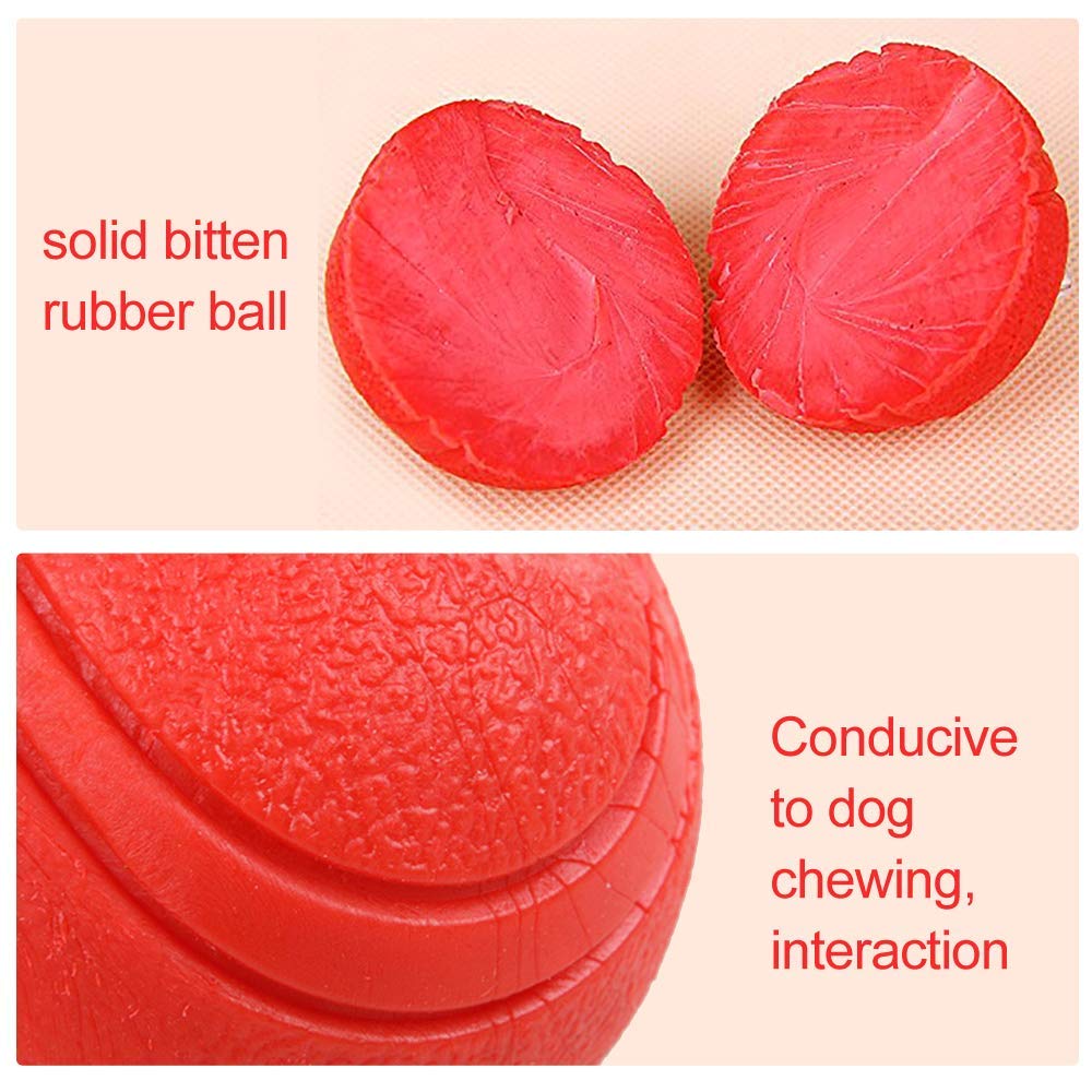Gaesqae Hard Rubber Balls For Dogs,Dog'S Solid Rubber Bouncy Ball Bite Resistant And Indestructible Dog Training Ball,Dog Balls For Aggressive Chewers