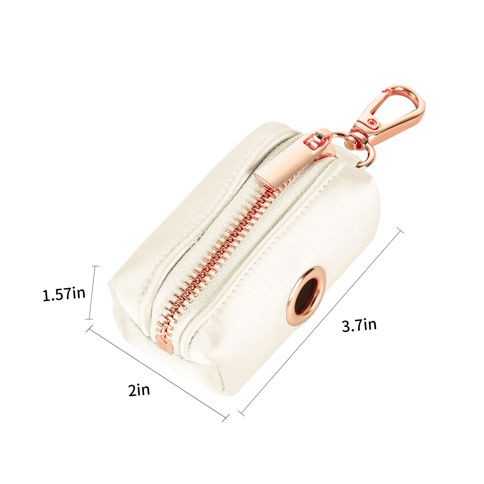 Lionet Paws Cute Dog Poop Bag Holder With Bags For Leash, Silk Dispenser, Matching Collar