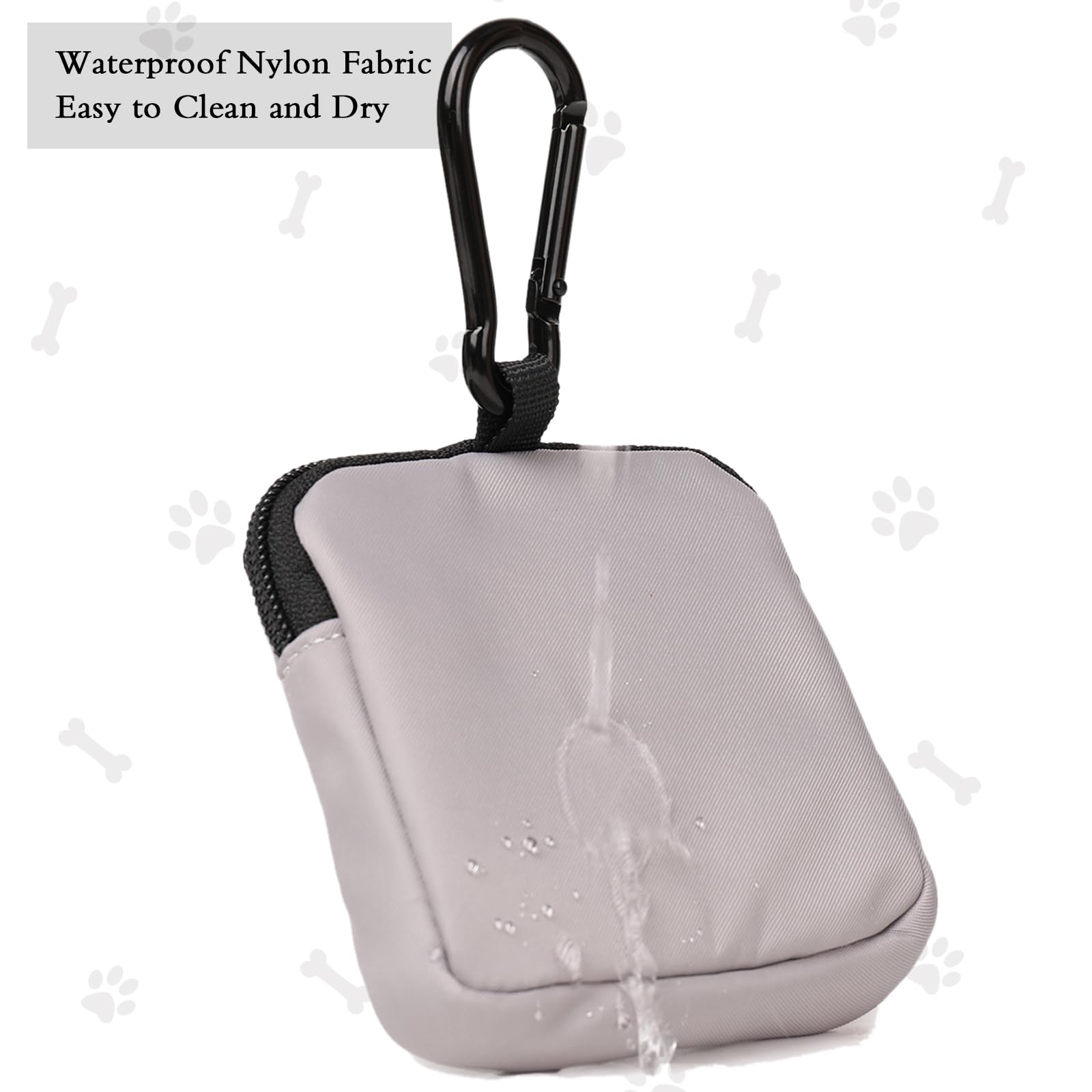 COOWONE Dog Treat Pouch Pocket Sized Pet Puppy Training Pouch for Dog Training Behavior Aids, Waterproof Nylon Fabric Dog Poop B