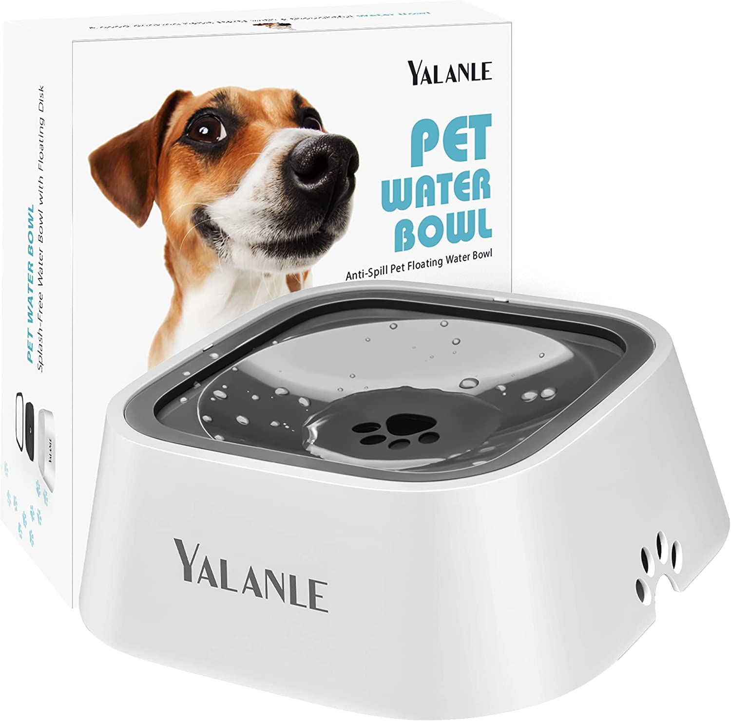 Dog Water Bowl No-Spill Pet Water Bowl Slow Water Feeder Dog Bowl No-Slip Pet Water Dispenser Vehicle Carried Dog Water Bowl For