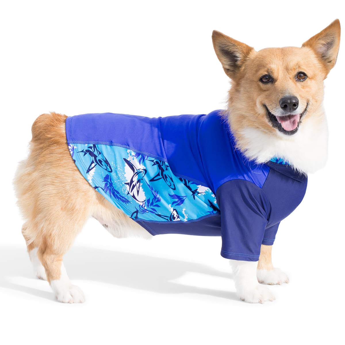 Playapup Dog Sun Shirt, Usa Made (Upf 50+), Lago, Small