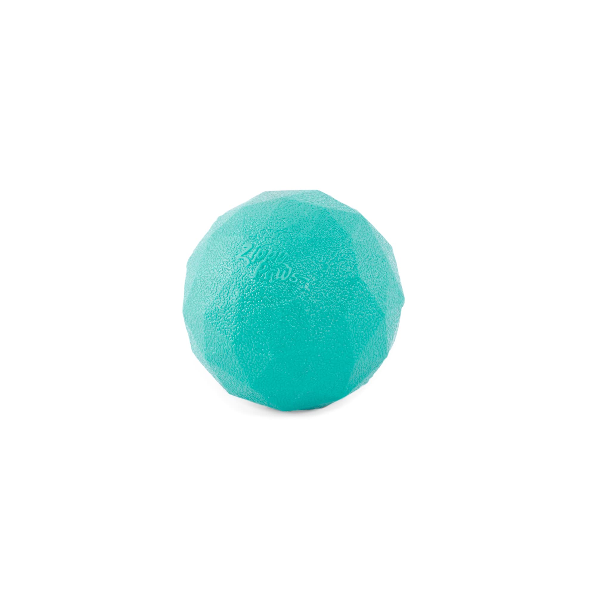 Zippypaws Zippytuff Waggle Ball - Dog Toys For Aggressive Chewers, Heavy Duty Rubber Ball For Fetch, Tough & Durable Chew Toy For Small & Medium Dogs, Use For Outdoor Or Indoor Play - Teal
