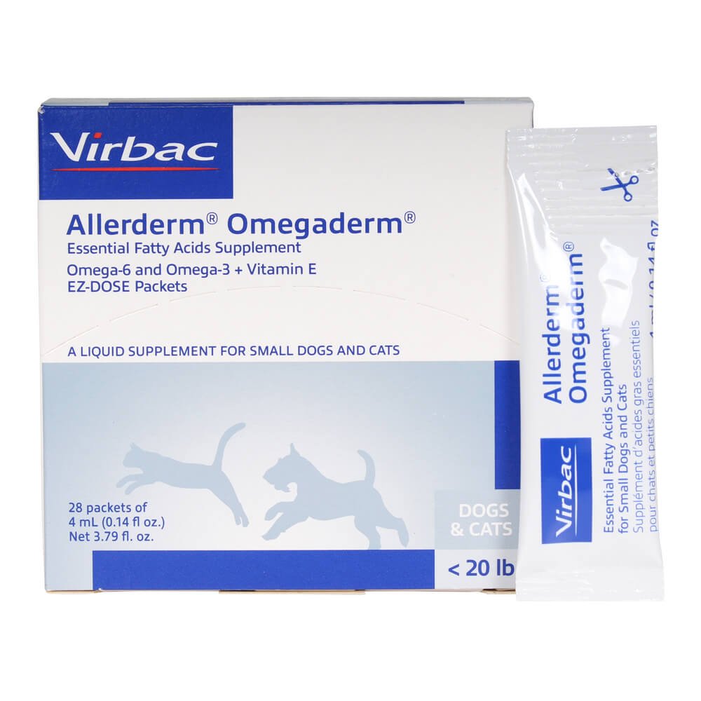 Virbac Omegaderm EZ Dose, Small Dog/Cat, 28 Count, 4 mL