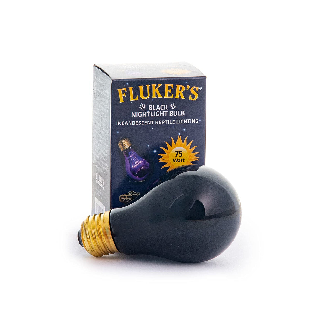 Fluker'S Incandescent Black Nightlight Bulbs For Reptiles, 75 Watt