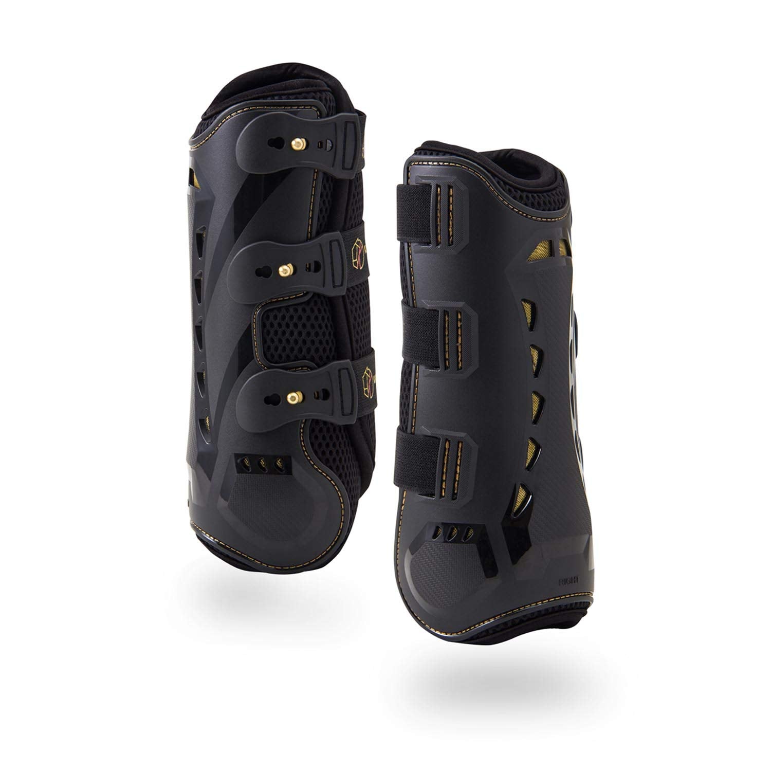 Kavallerie Dressage Boots For Horses Pro-K 3D Air-Mesh Horse Boots, Secure Leg Protection, Lightweight And Tough White & Black D