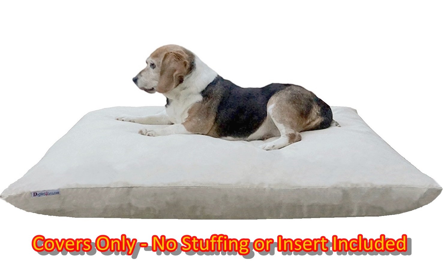 Do It Yourself Diy Pet Bed Pillow Duvet Suede Cover + Waterproof Internal Case For Dog/Cat At Medium 36'X29' Khaki Color - Covers Only