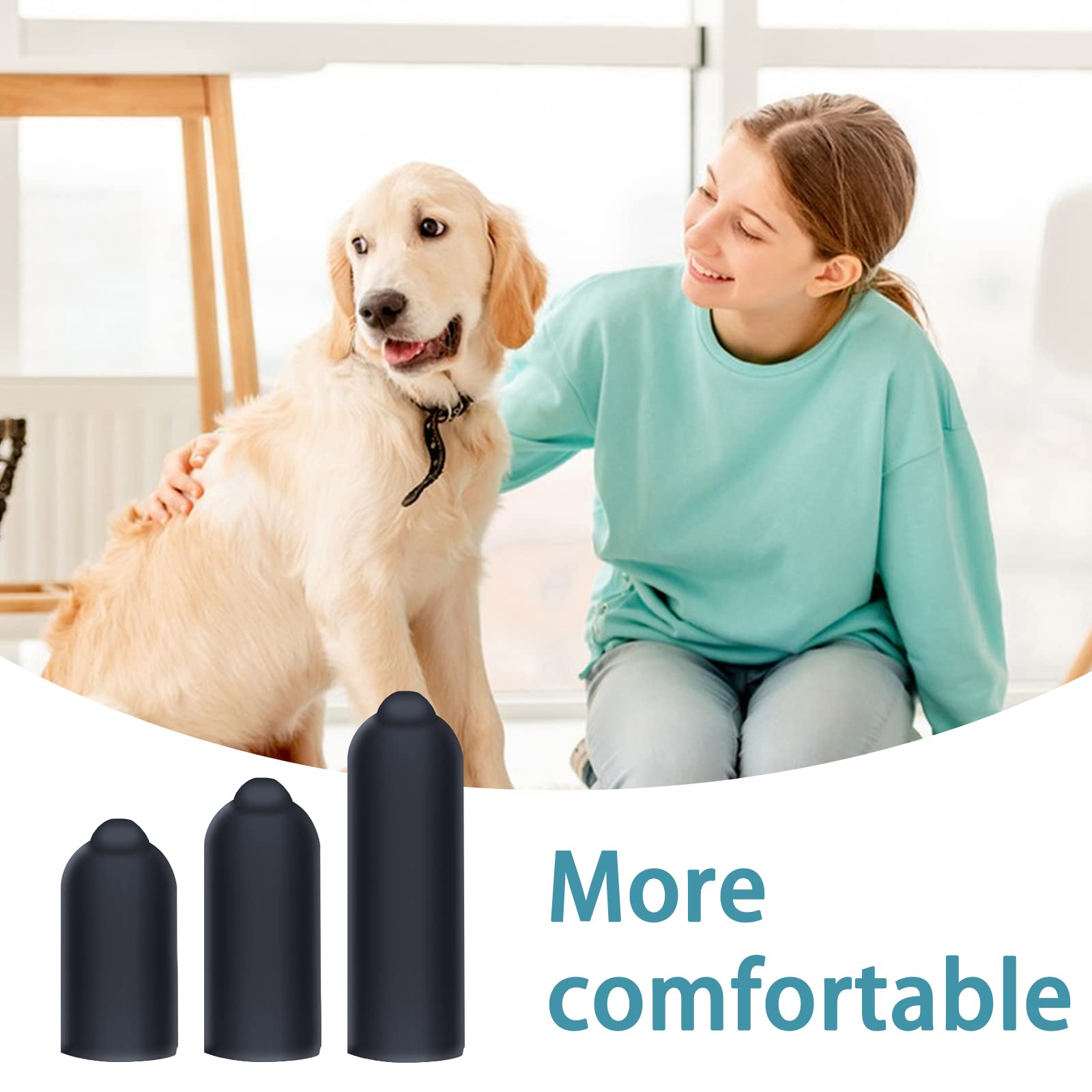 24 Pcs Dog Shock Collar Rubber Tips,Replacement Prongs For Dog Training Collar Silicone Covers For Dog Training Collars Silicone