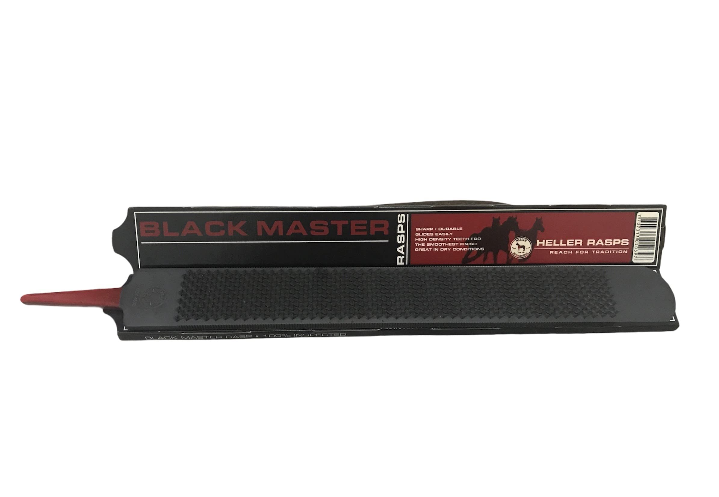 Heller Black Master Hoof Rasp, Case Hardened Steel, 42.5 X 4.3 X 0.5 Cm, 1.4 Pounds
