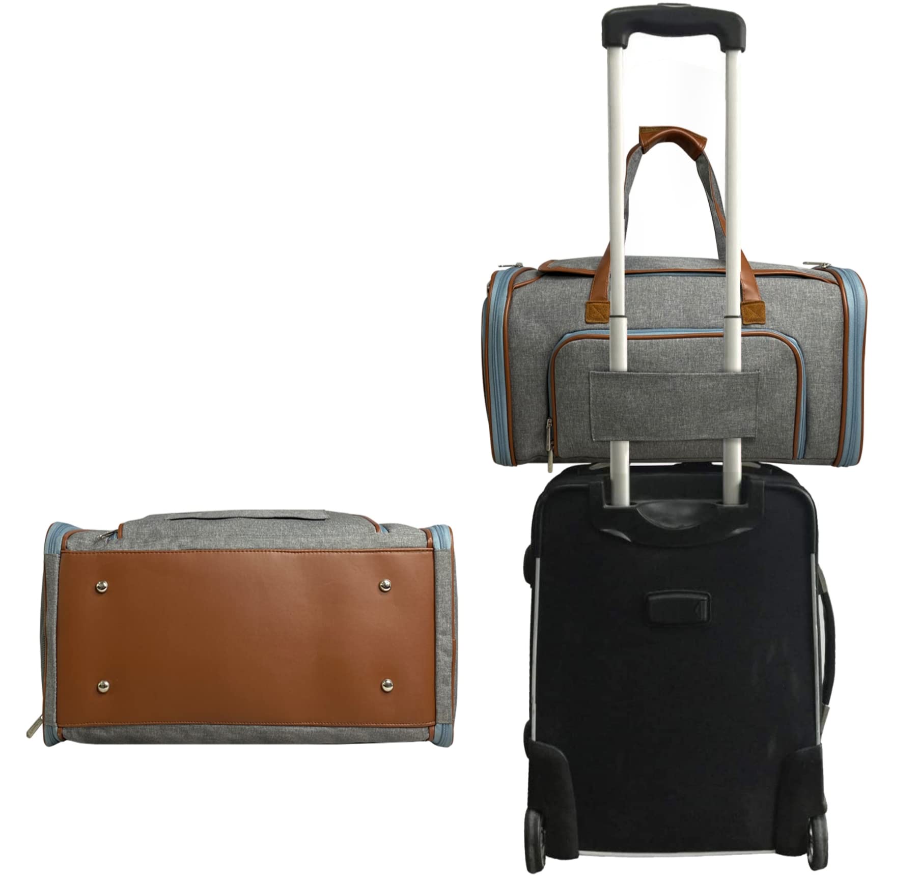 Mr. Peanut'S Gold Series Big Apple Xl Expandable Airline Approved Soft Sided Pet Carrier, Premium Brand Self Locking Zippers, Pl