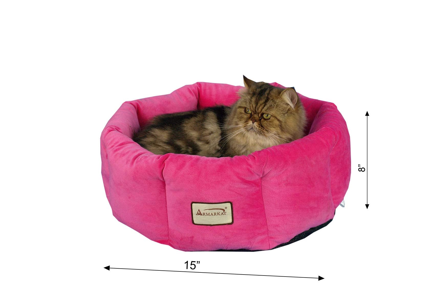 Armarkat C03CZH Cozy Pet Bed 15-Inch Diameter, Pink