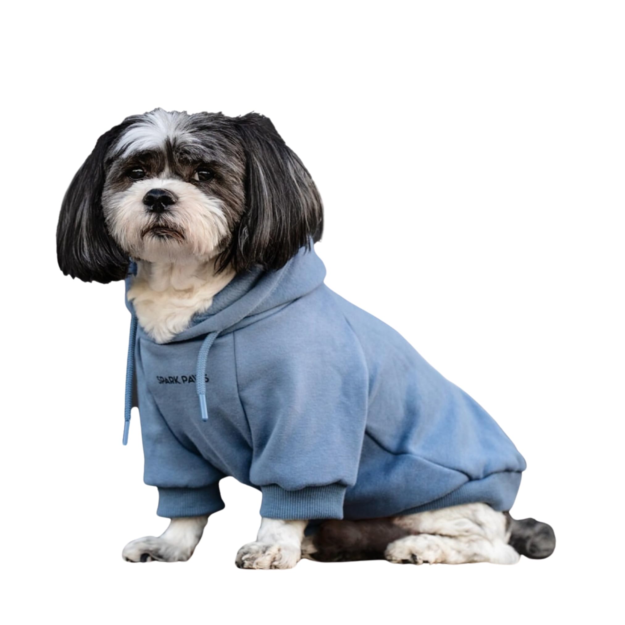 Spark Paws Dog Hoodie - Premium Quality, Buttery Soft, Superior Comfort And Fit, Calming Fleece Interior, Suitable For All Breeds - Slate Blue - M