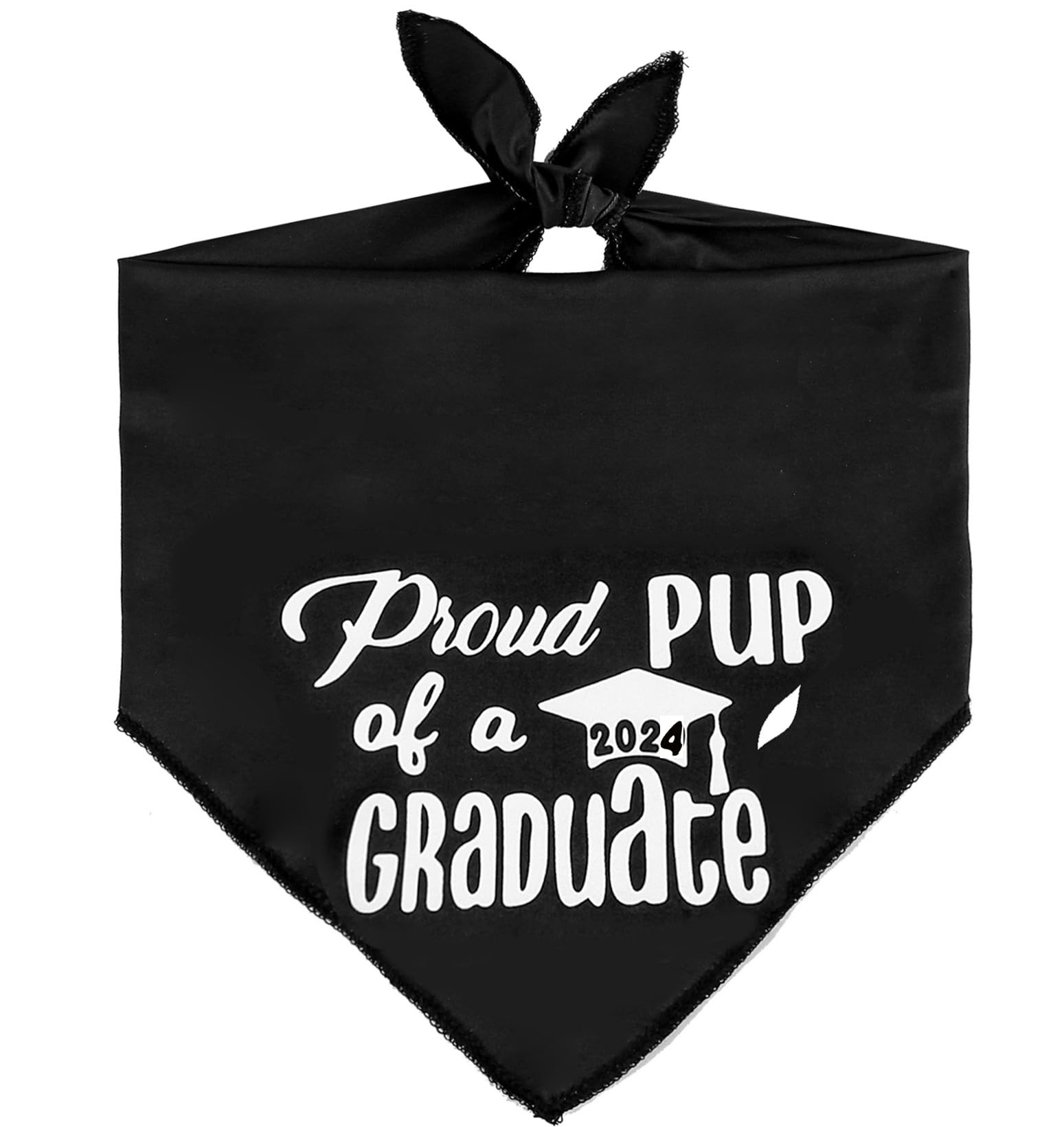 JPB Graduation Dog Bandana 2025, Large Black Pet Accessory for Celebrating Special Moments