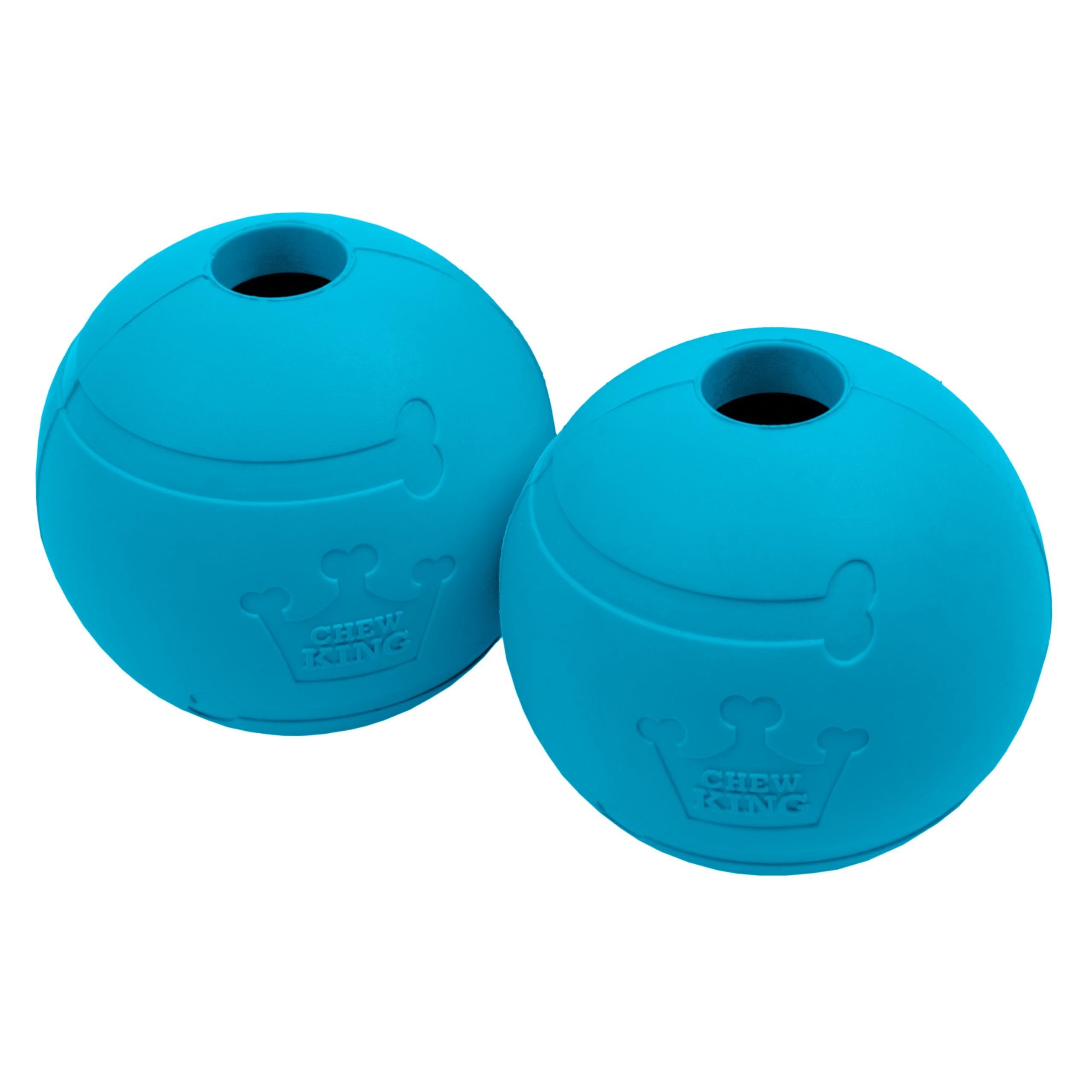 Chew King Flavored Rubber Ball Collection, 3 Inch Peanut Butter Flavor Rubber Balls 2-Pk