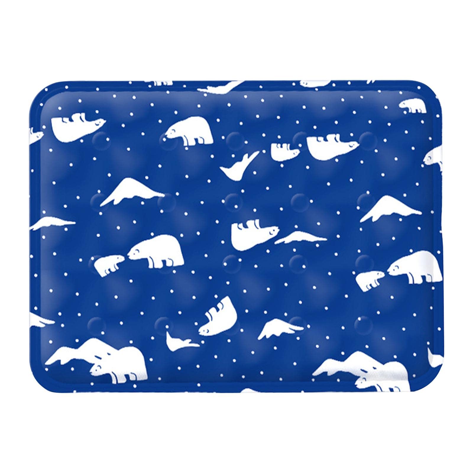Pet Cooling Mat Nonslip Pad Sleeping Pad for Indoor Bed Dark Blue 40cmx50cm