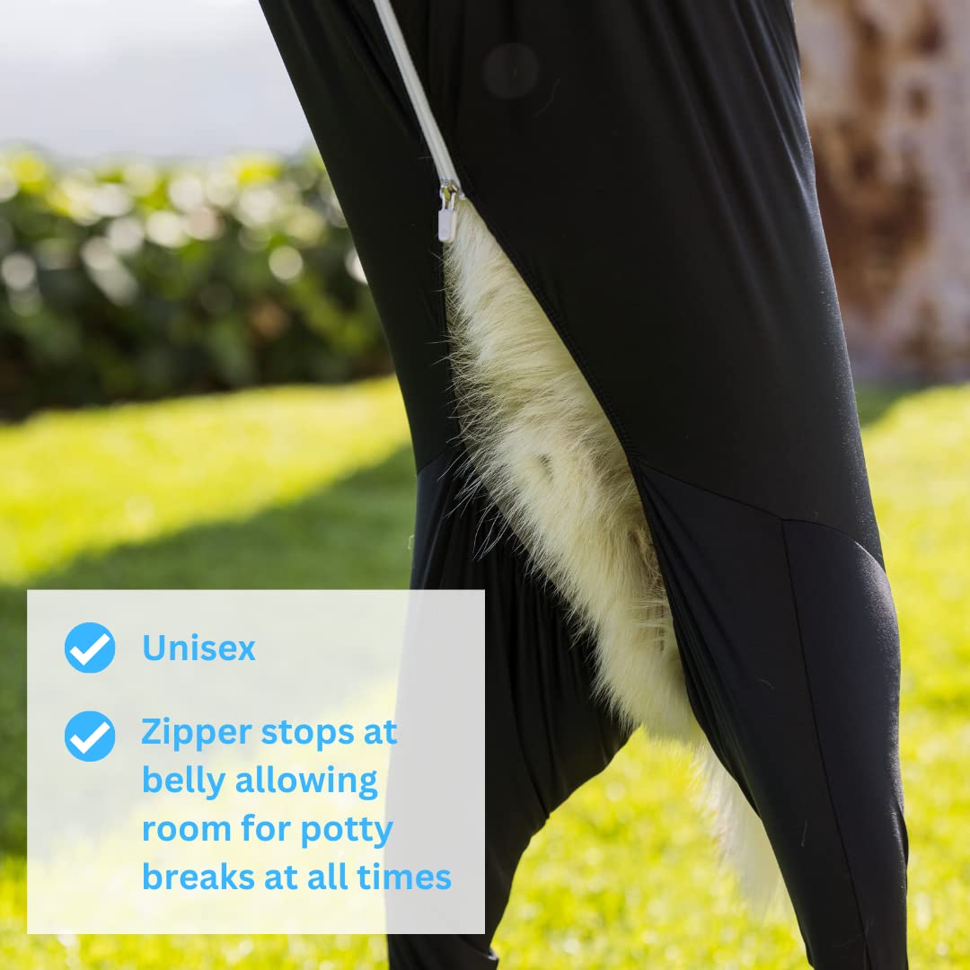 Shed Defender Sport Dog Onesie - Seen On Shark Tank, Shedding Bodysuit For Dogs, Anxiety Vest, Calming Shirt, Hot Spots, Allergy