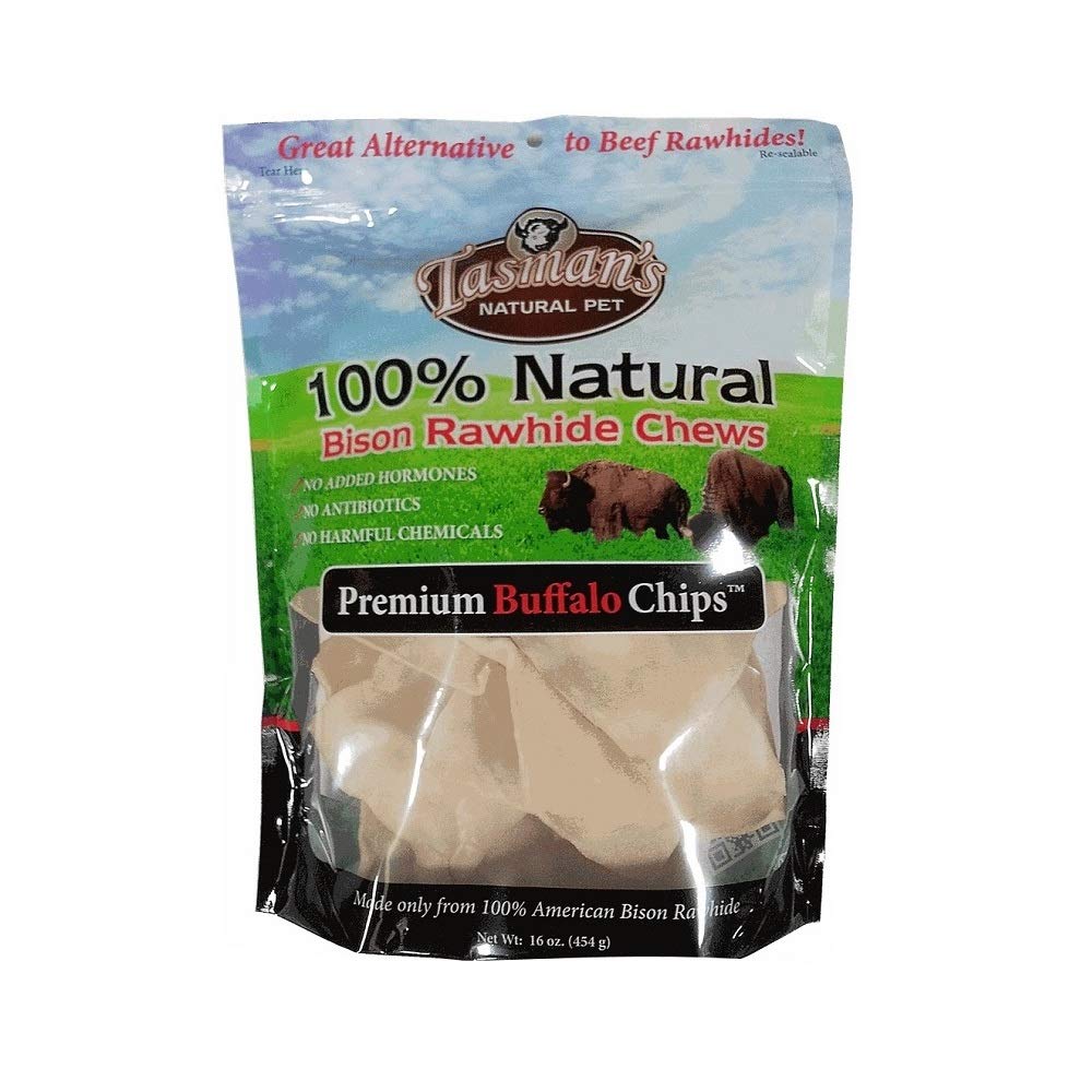 Tasmans Natural Pet All-Natural Buffalo (Bison) Chips - 1 Pound Bag