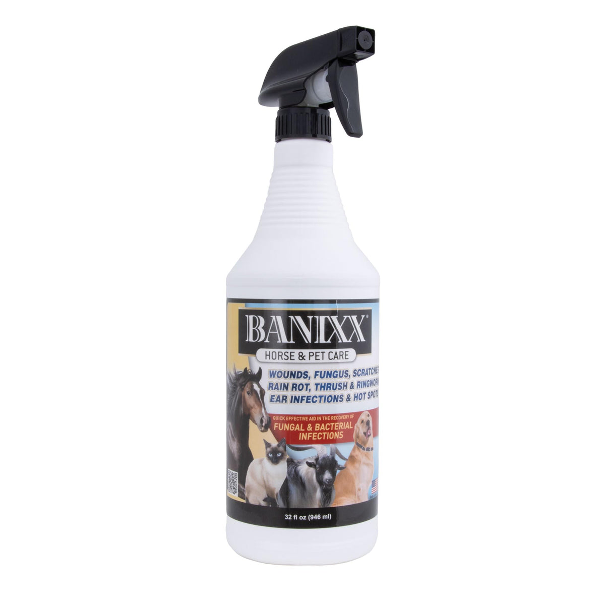 Banixx HorseBanixx Horse & Pet Care for Fungal & Bacterial infections 32oz