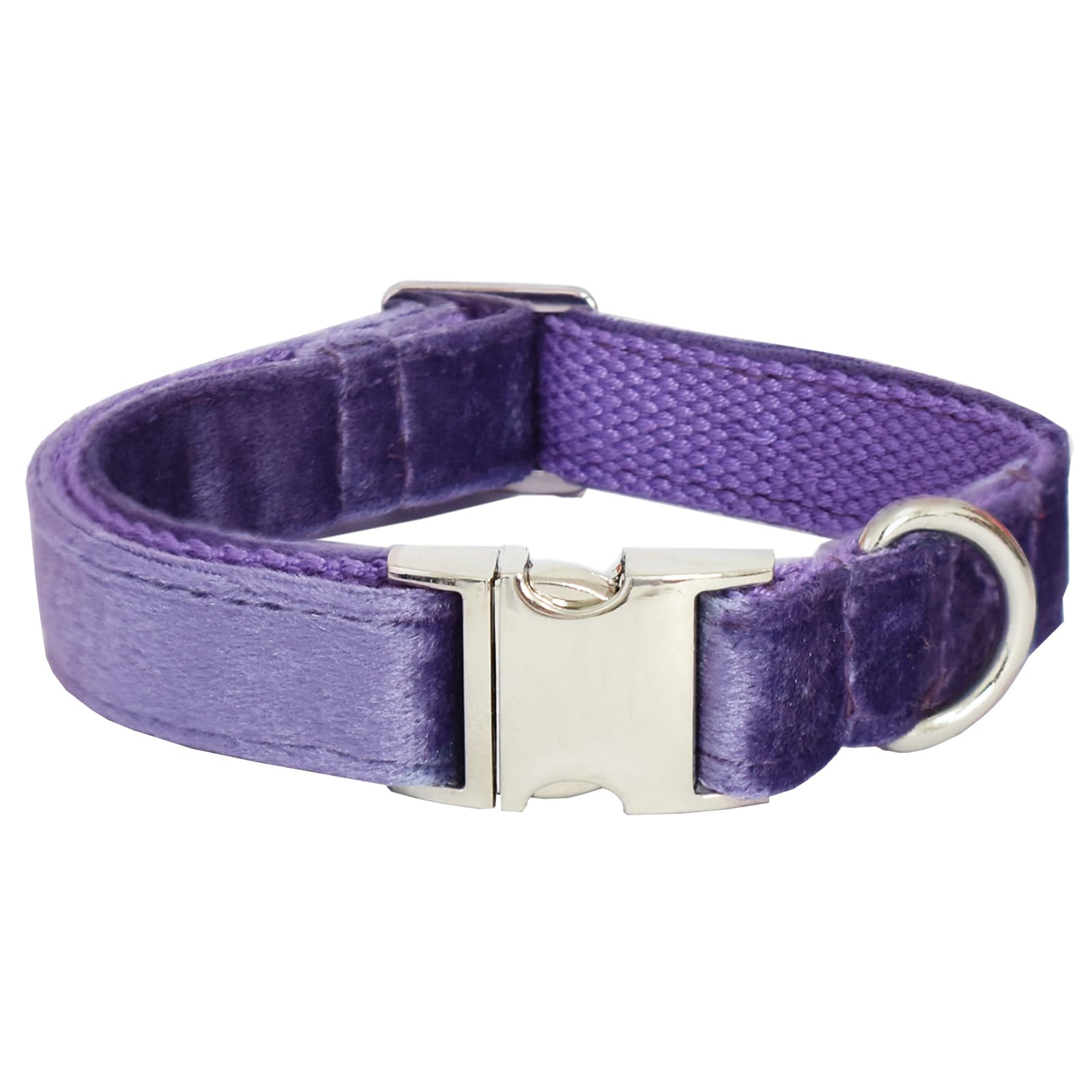 Bubblepup Velvet Dog Collar, Soft Dog Collar For Small Medium Large Dogs