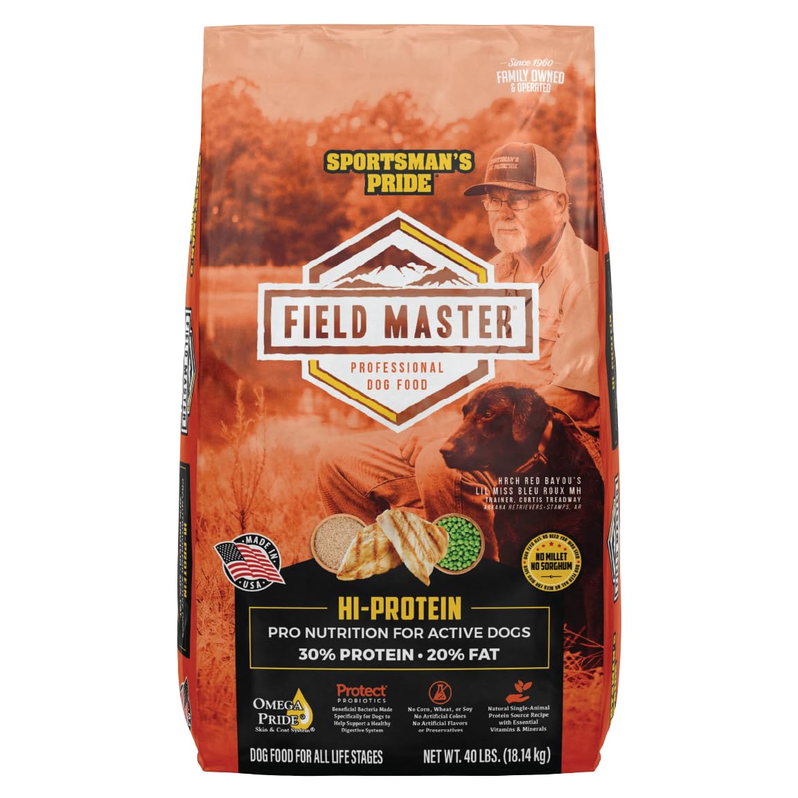 Sportsmans Pride Field Master 30/20 High-Protein Dry Dog Food, 40-lb Bag