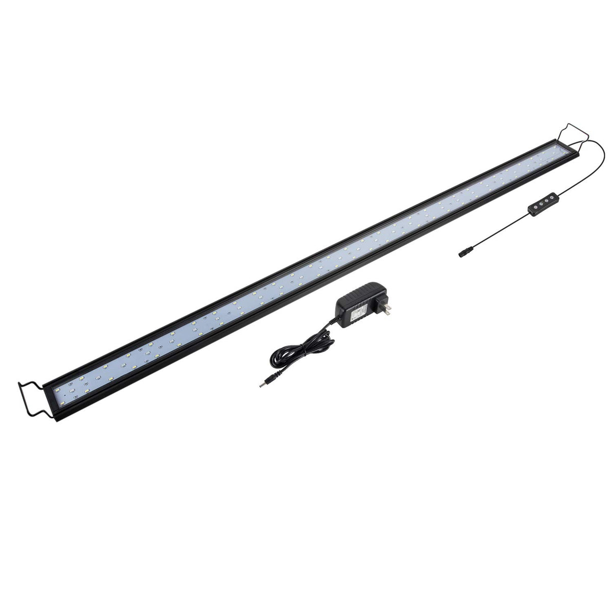 Hygger 32W Full Spectrum Aquarium Light With Aluminum Alloy Shell Extendable Brackets, White Blue Red Leds, External Controller,