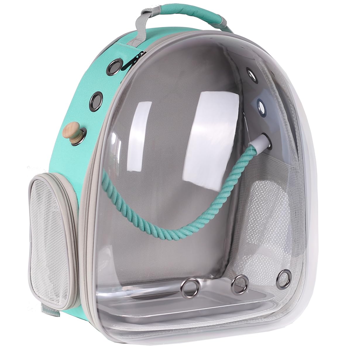 Bird Travel Backpack Carrier, Clear Bubble Window Transport Backpack For Birds, Space Capsule Astronaut Liked Vet Carry School B