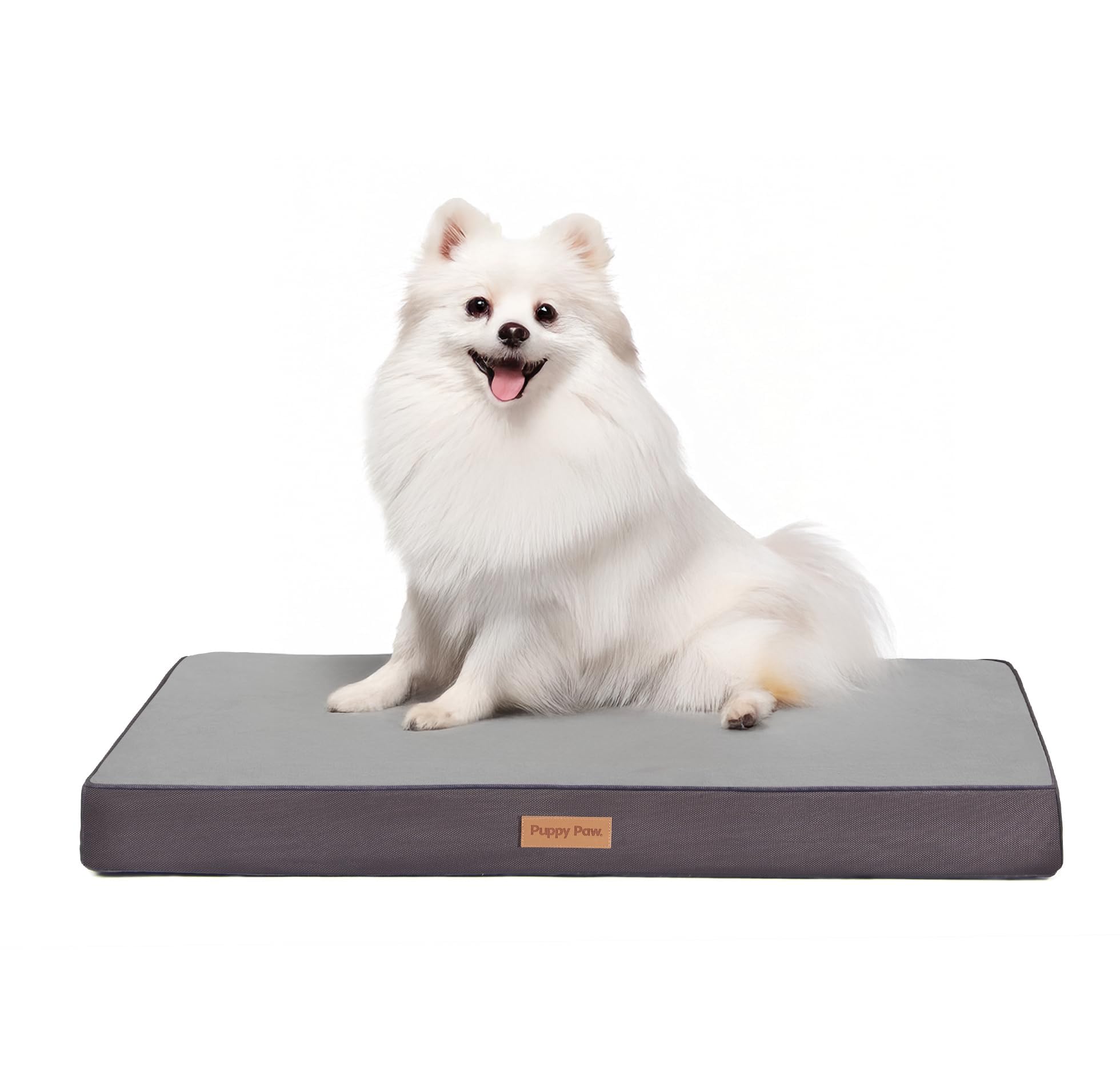 PUPPY PAW Cooling Large Dog Bed with Waterproof Lining for Outdoor and Indoor Use, NonSlip Bottom, Machine Washable Cover with 
