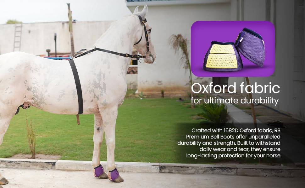 No Turn Gold Line Bell Boots | Prevent Horse From Injury, Protection, Comfort, Professional Kpu Horse Bell Boots Material1682D W