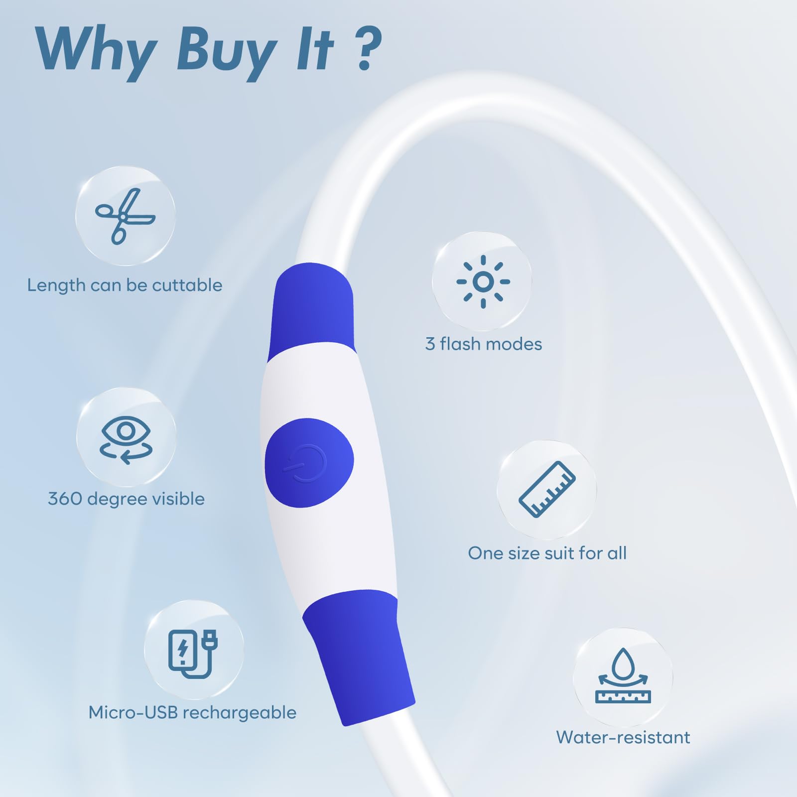 Bseen Light Up Dog Collar, Rechargeable Led Puppy Collar Waterproof Glowing Pet Collar Tpu Cuttable Lighted Dog Collar For Small