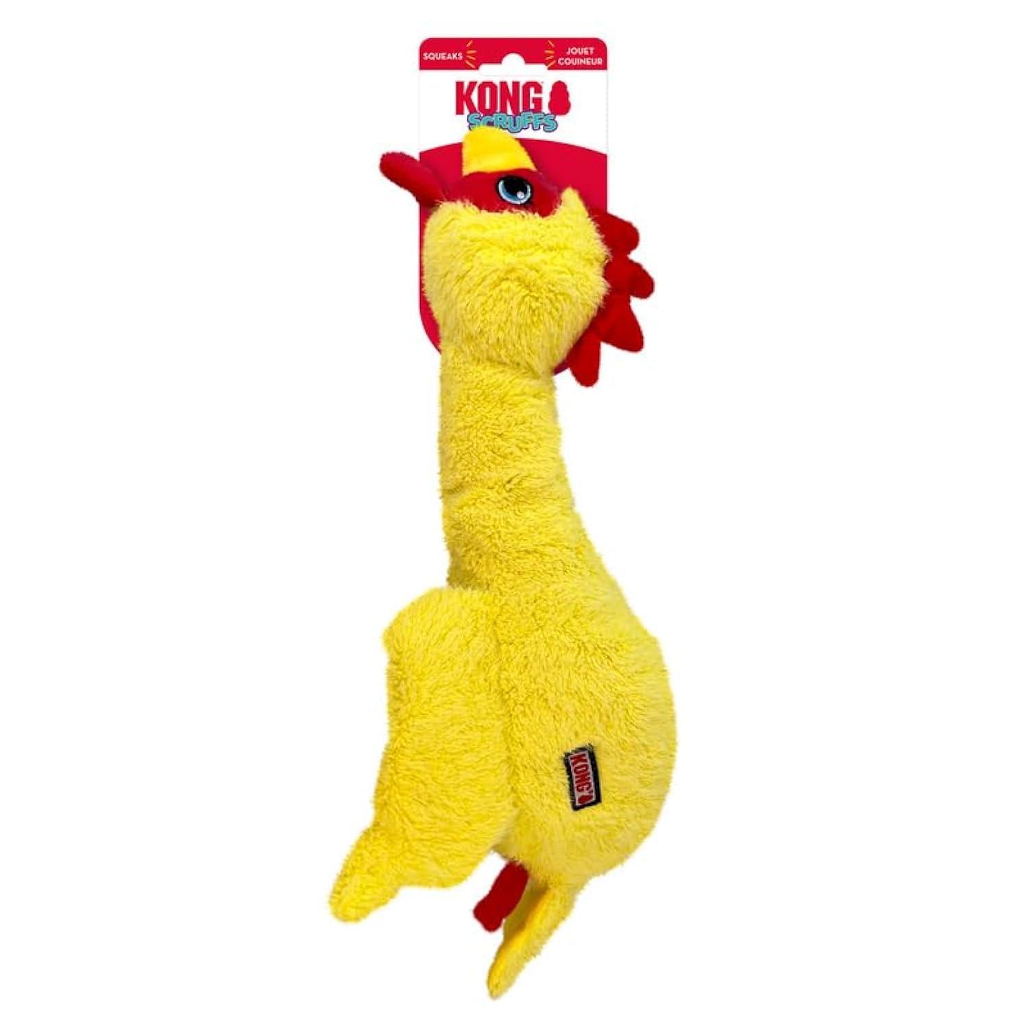 KONG Scruffs Plush Assorted Dog Toy (Chicken)