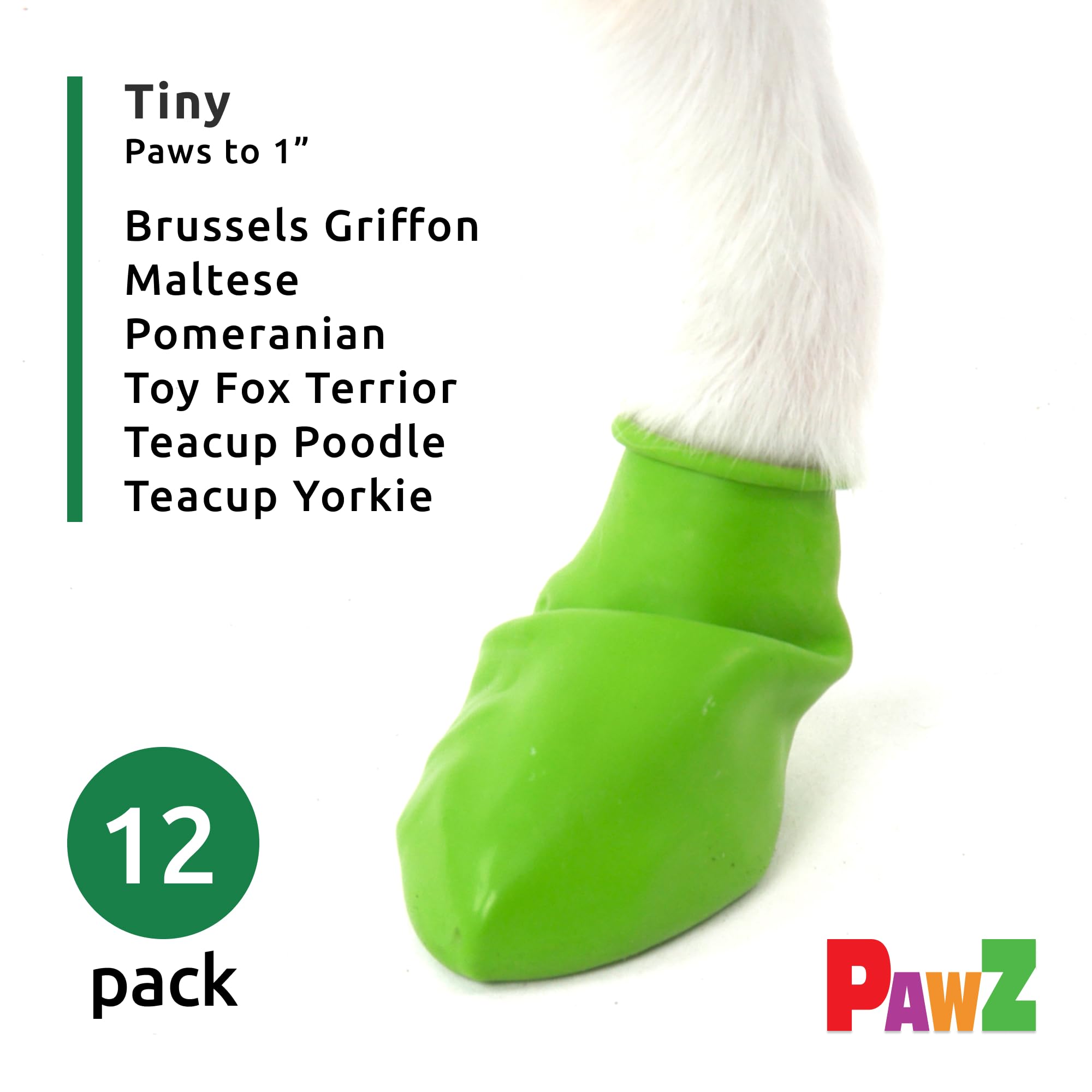 Pawz Natural Rubber Dog Boots - Tiny