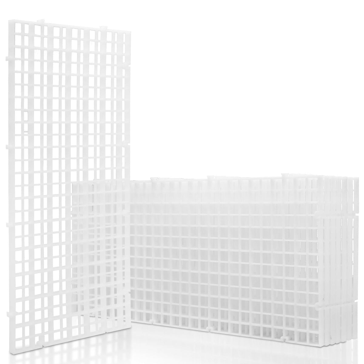 Linlan 8 Pieces 5.9X11.8In (15X30Cm) Aquarium Grid Plastic, Fish Tank Divider, Egg Crate For Diy Filtration And Bottom Protectio