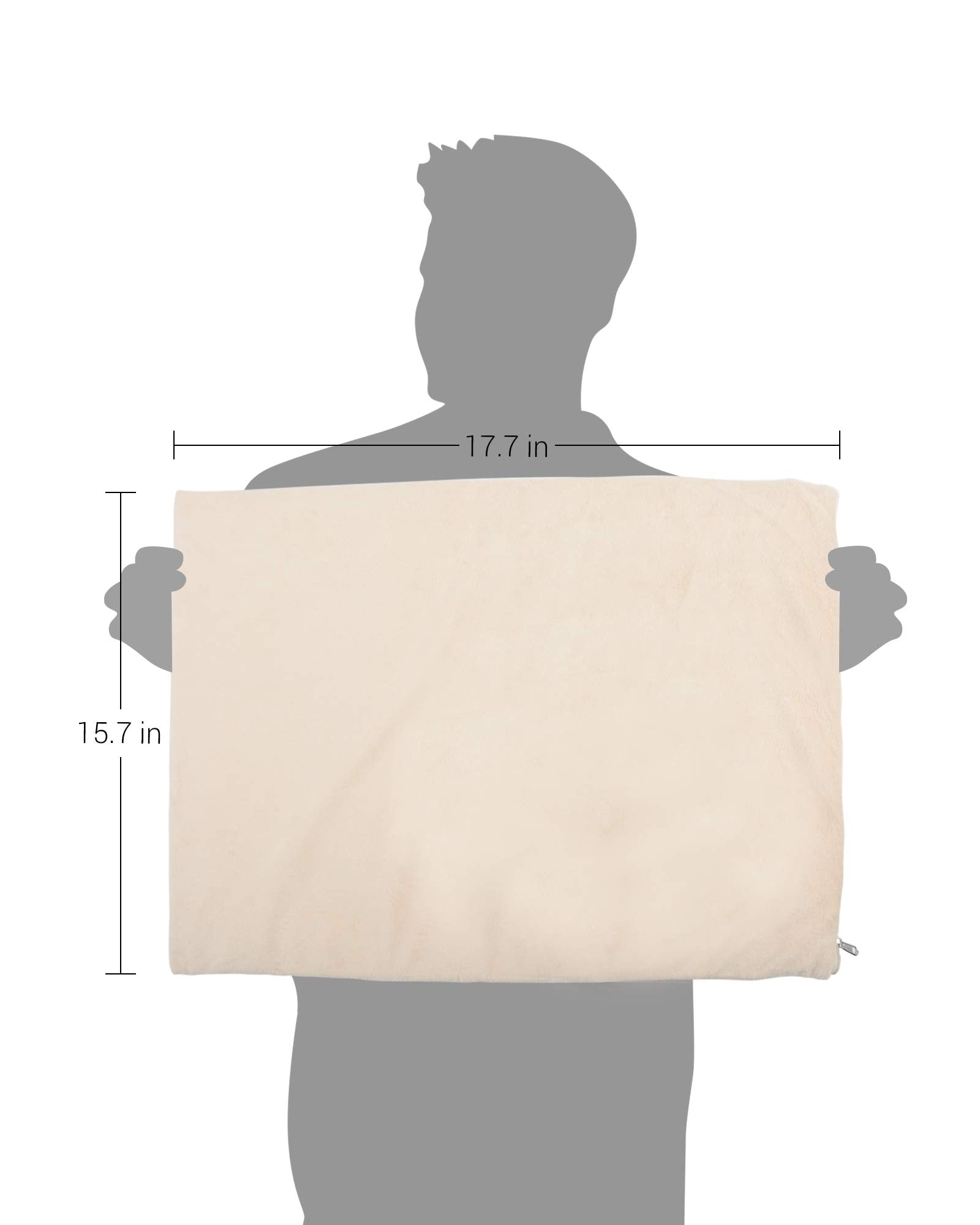 Nicrew Pet Heating Pad For Dogs And Cats, Heated Cat Bed With Steel-Wrapped Cord And Soft Fleece Cover, 17.7 X 15.7 In, 30 Watts