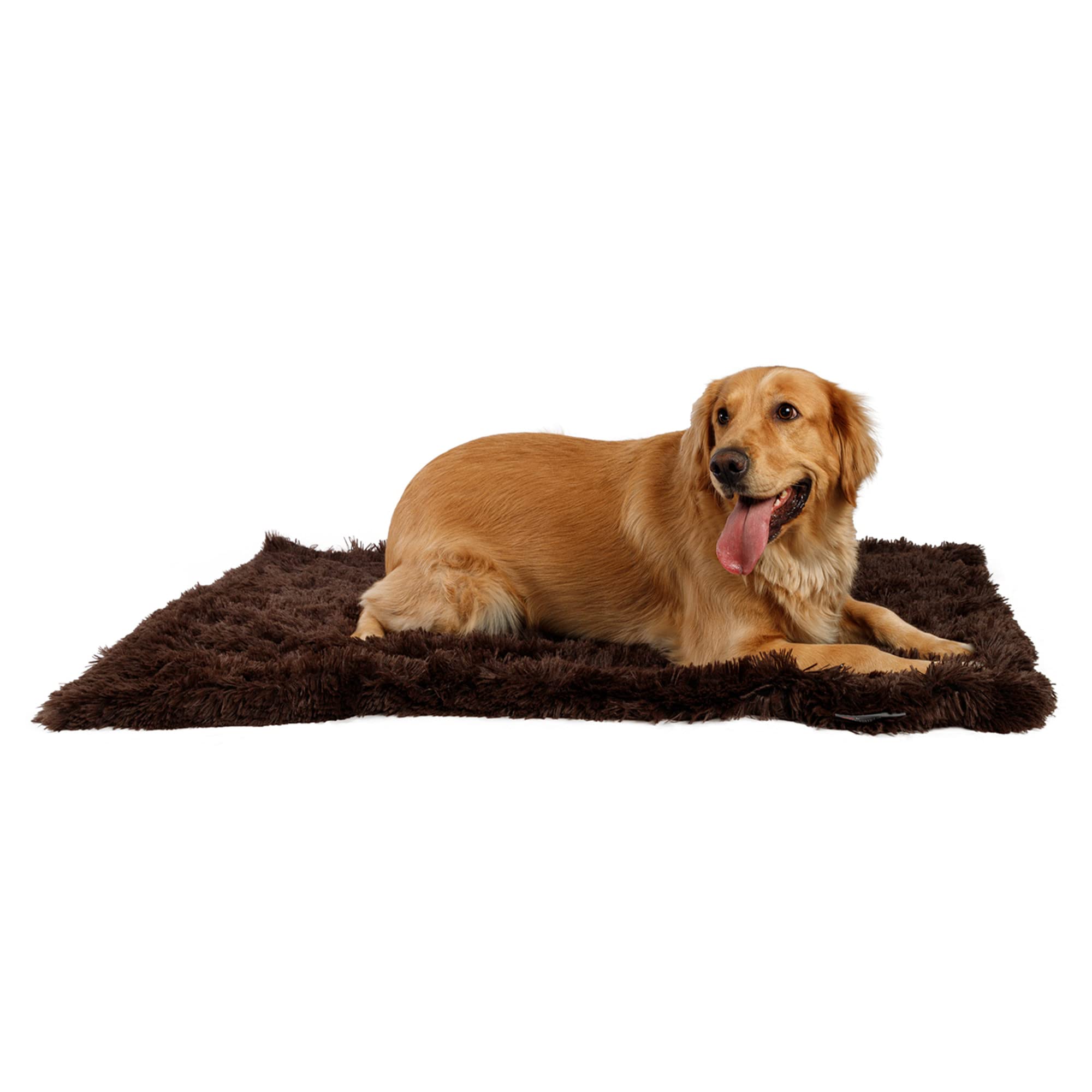 Best Friends By Sheri Calming Shag Fur Pet Throw Blanket, Dark Chocolate, 40'X50'