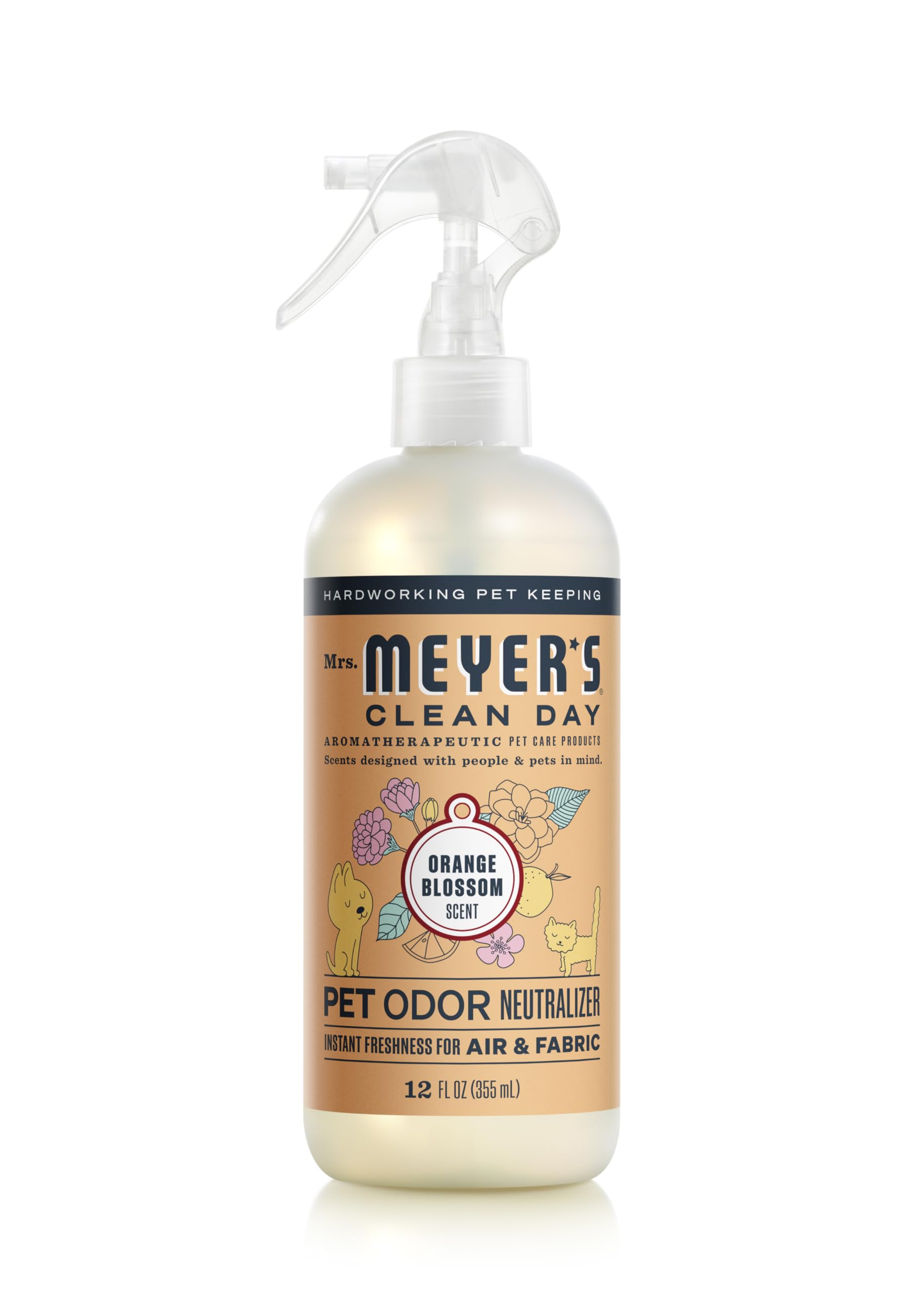 Mrs. Meyer'S Clean Day Pet Odor Neutralizer, Orange Blossom Scent, 16Oz
