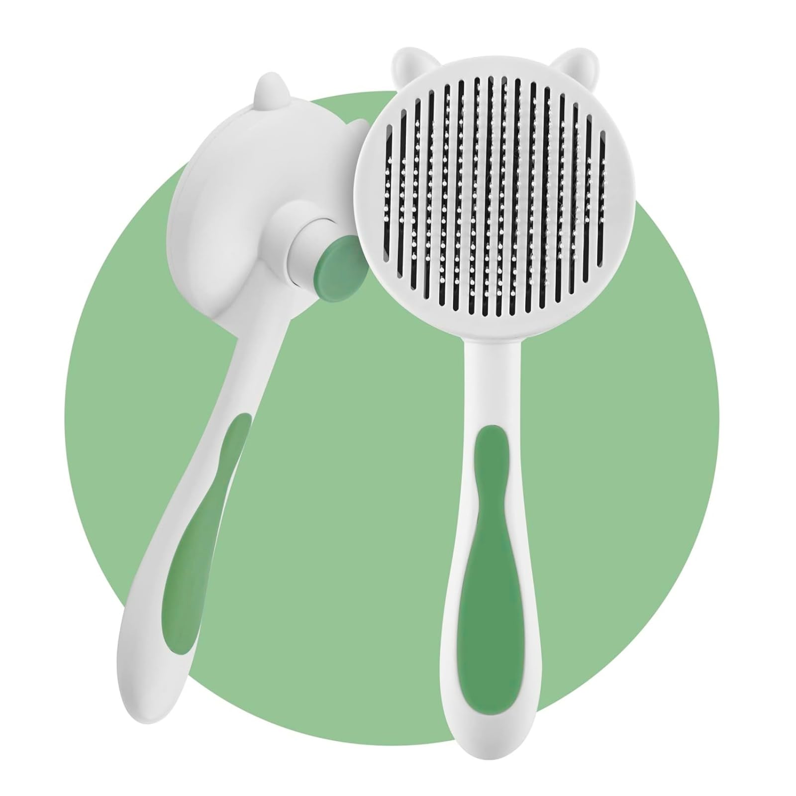 Cature Care by Nature Dog & Cat Brush Pet Hair Brush Cat Grooming Brush Self Cleaning Slicker Brush For Short And Long Hair, She