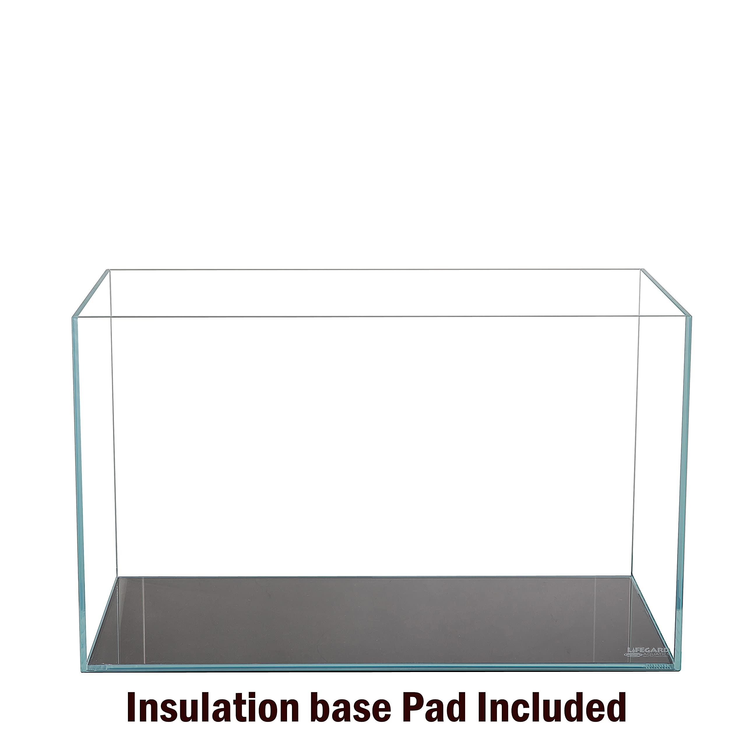 Lifegard Low Iron Ultra Clear Crystal Aquarium Tank – Rimless Glass, Beveled Edge, Rectangular Style – 5.44 Gph