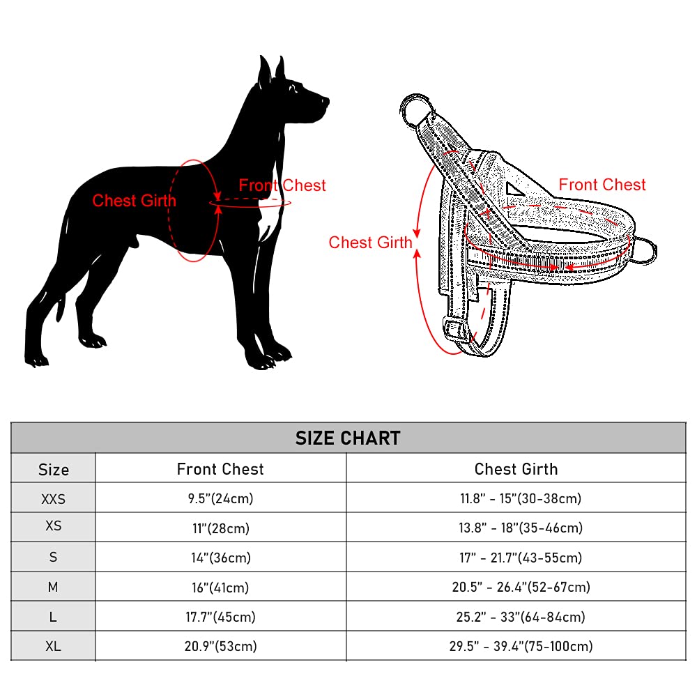 Plutus Pet No Pull Dog Harness With Breathable Mesh Padded, Adjustable Reflective Escape Proof Dog Harness, Quick Fit Dog Vest Harness For Small Medium Large Dogs(M, Red)