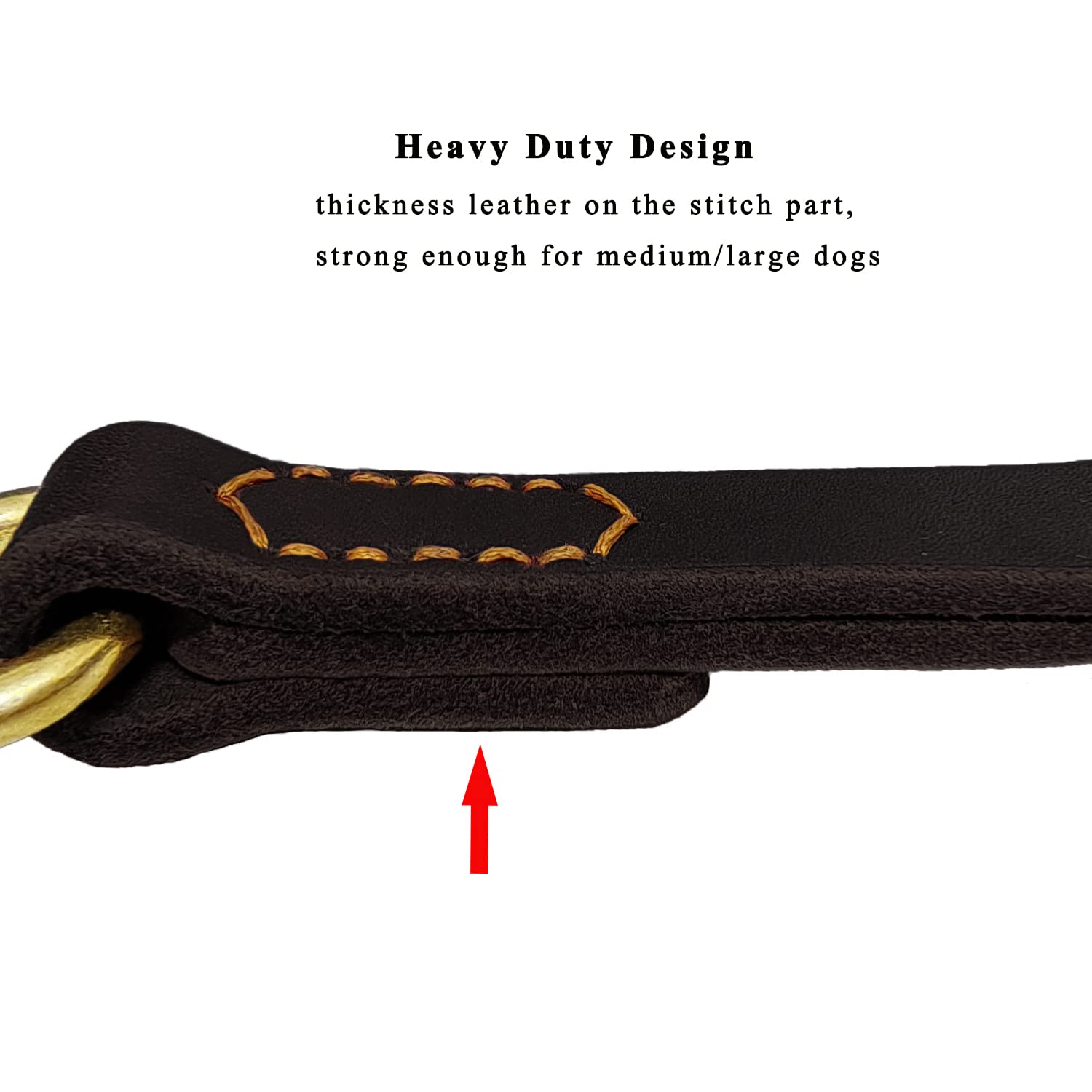 Lwbmg Leather Short Dog Leash 12 Inch Short Dog Traffic Lead Leash For Large Dogs Training And Walking Black